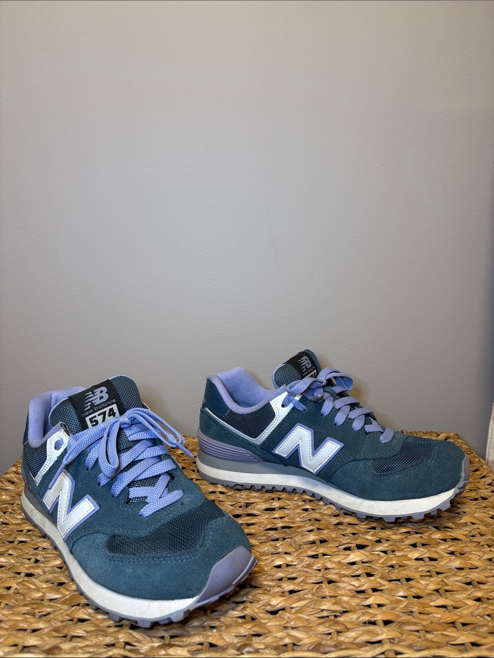 New Balance Women’s Sneakers in Teal with Lavender Accents